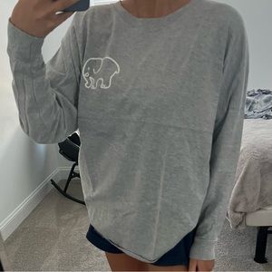 GRAY IVORY ELLA LONG SLEEVE SHIRT